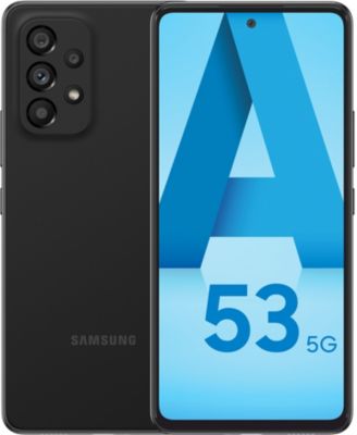 Generic Samsung A33 5G Coque Silicone Bleu + 1 Verres Trempes Noir à prix  pas cher
