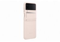 Coque SAMSUNG Z Flip 4 Cuir rose