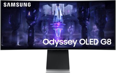 Ecran PC Samsung Odyssey OLED G8 - G85Sb 34" Incurvé Uwqhd Blanc