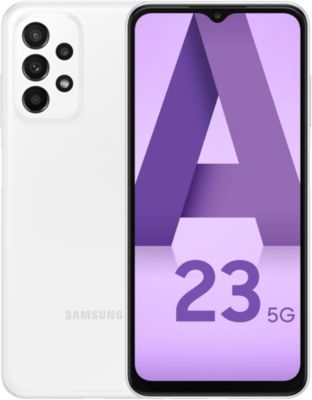 Smartphone SAMSUNG Galaxy A23 Blanc 64Go 5G Reconditionné Smartphone SAMSUNG Galaxy A23 Blanc 64Go 5G Reconditionné