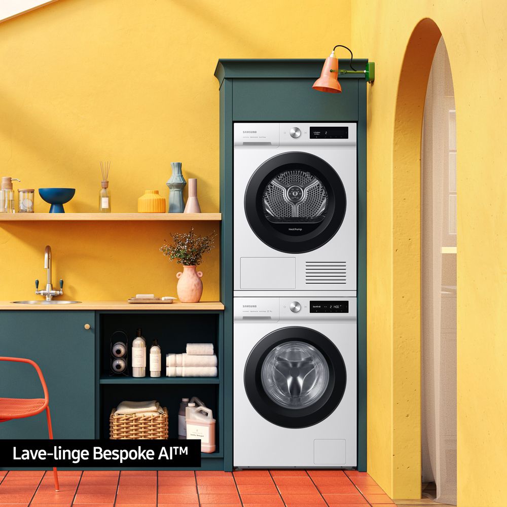 Lave-linge 11 kg Samsung BESPOKE AI™ WW11BB504DAW ecobubble™