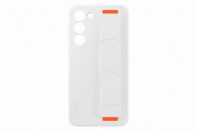 Coque SAMSUNG S23+ Silicone avec laniere Blanc