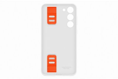 Coque SAMSUNG S23+ Silicone avec laniere Blanc