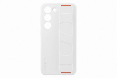 Coque SAMSUNG S23 Silicone avec laniere Blanc