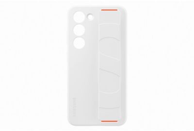 Coque SAMSUNG S23 Silicone avec laniere Blanc