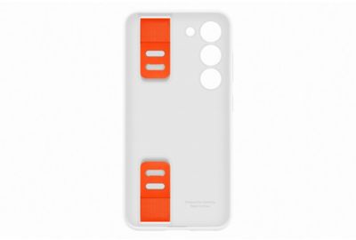 Coque SAMSUNG S23 Silicone avec laniere Blanc