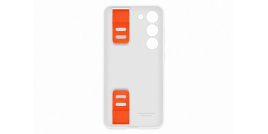 Coque SAMSUNG S23 Silicone avec laniere Blanc