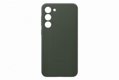 Coque SAMSUNG S23+ cuir Vert