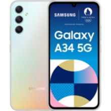 Smartphone SAMSUNG Galaxy A34 Argenté 128Go 5G