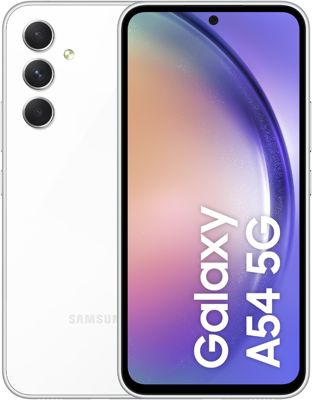 Smartphone SAMSUNG Galaxy A54 Blanc 256Go 5G Reconditionné Smartphone SAMSUNG Galaxy A54 Blanc 256Go 5G Reconditionné