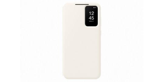 Etui SAMSUNG S23+ Smart View porte-carte Creme