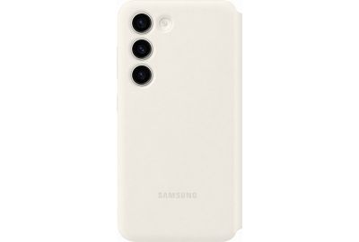 Etui SAMSUNG S23 Smart View porte-carte Creme