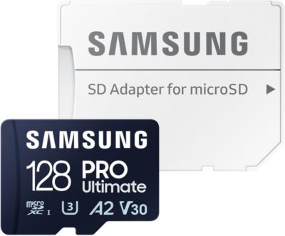 Carte Micro SD SAMSUNG 128 Go Pro Ultimate avec adaptateur
