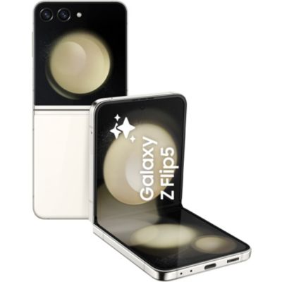 Location Smartphone Samsung Galaxy Z Flip5 Crème 512Go 5G  Reconditionné Grade B