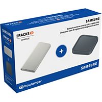 Pack SAMSUNG Batterie externe + chargeur sans fil