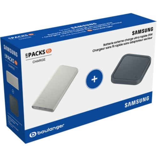 Pack SAMSUNG Batterie externe + chargeur sans fil