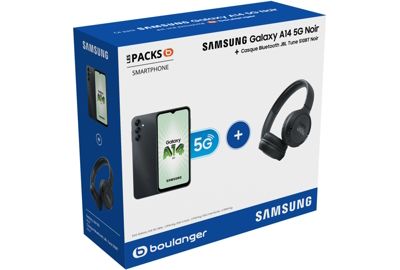 Smartphone SAMSUNG Pack A14 5G Noir + Ca
