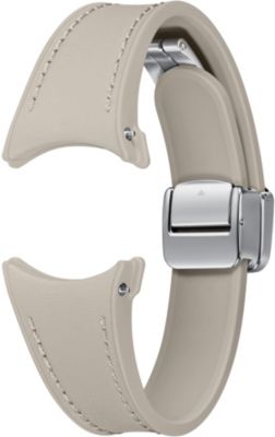Bracelet SAMSUNG Watch 4/5/6 S/M Hybrid Simili cuir Taupe