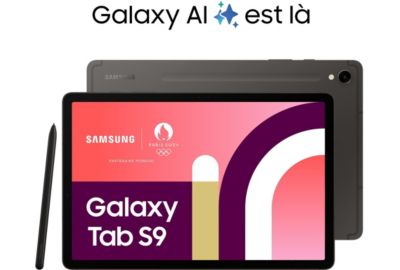 Tablette Android SAMSUNG Galaxy Tab S9 Tablette avec Galaxy AI Version WiFi 256 Go Anthracite