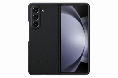 Coque SAMSUNG Z Fold 5 Simili Cuir Graphite