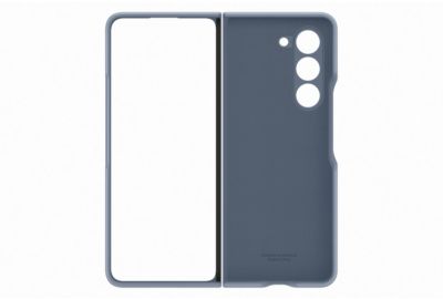 Coque SAMSUNG Z Fold 5 Simili Cuir Bleu