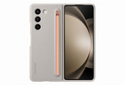 Coque SAMSUNG Z Fold 5 S pen intégré Crème