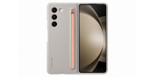 Coque SAMSUNG Z Fold 5 S pen intégré Crème