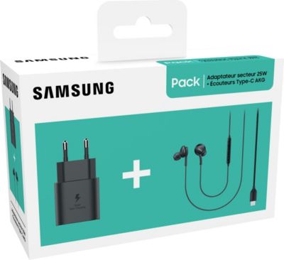 Chargeur secteur SAMSUNG chargeur secteur 25W + écouteurs USB-C