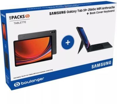 Tablette Android SAMSUNG Pack Tab S9+ 12.4' 256Go WiFi + Book Co