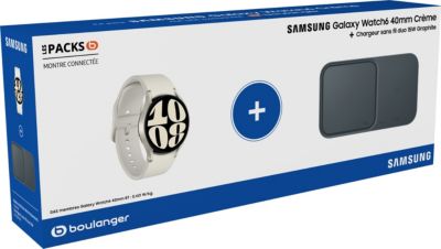 Montre connectée SAMSUNG Pack Galaxy Watch6 40mm+Charge sans fil