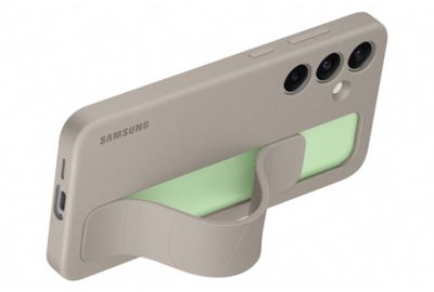 Coque SAMSUNG Samsung S24+ sillicone lanière taupe