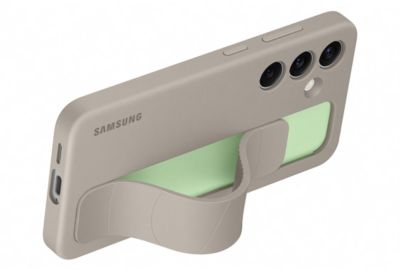 Coque SAMSUNG Samsung S24 sillicone lanière taupe