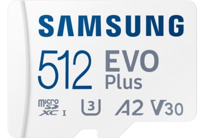 Carte Micro SD SAMSUNG 512Go Evo plus avec adaptateur