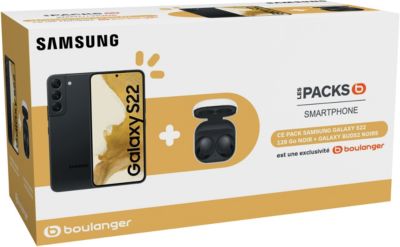 Smartphone SAMSUNG Pack S22 + Buds 2 noir