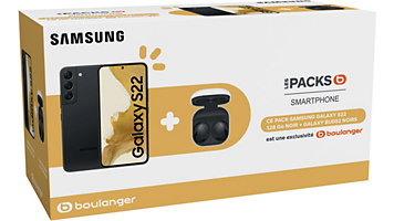 Smartphone SAMSUNG Pack S22 + Buds 2 noir