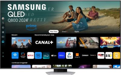 TV QLED SAMSUNG TQ85Q80D 4K UHD AI Smart TV 2024