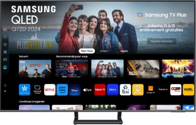 TV QLED SAMSUNG TQ55Q72D 4K UHD AI Smart TV 2024