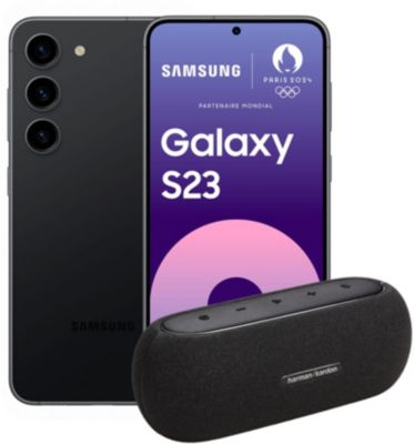Smartphone SAMSUNG Pack S23 Noir + Enceinte HK Luna1