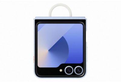 Coque SAMSUNG Z Flip6 transparente avec anneau