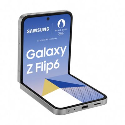Location Smartphone Samsung Galaxy Z Flip6 Gris 512Go Reconditionné Grade B