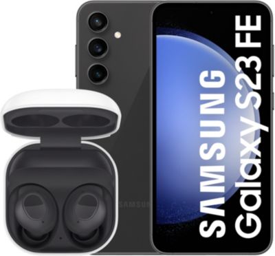 Smartphone Samsung Pack S23Fe Noir 128Go + Buds Fe