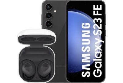 Smartphone SAMSUNG Pack S23FE Noir 128Go + Buds FE
