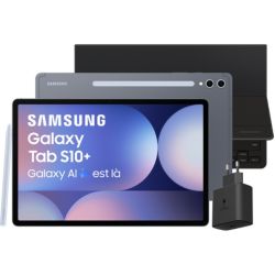Tablette Android SAMSUNG Pack S10+ et Cover Keyboard Slim+Chargeur