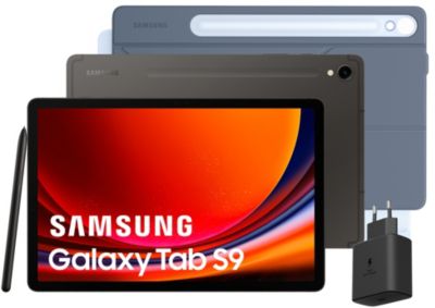 Tablette Android SAMSUNG Pack S9 + BookCover+ Bloc de charge