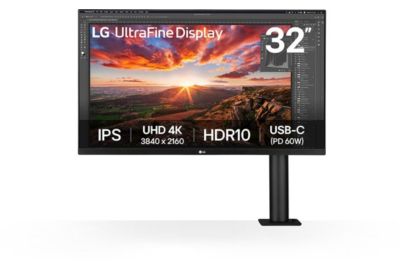Ecran PC 4K LG 32UN880K-B.AEU UltraFine IPS 32