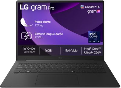 Ordinateur portable LG Gram Pro 16Z90TS-G.AU79F Copilot+