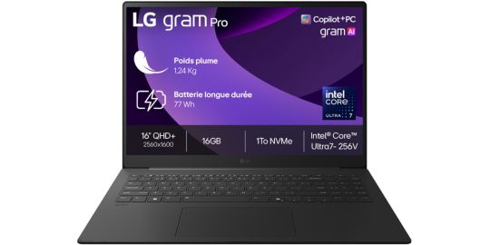 Ordinateur portable LG Gram Pro 16Z90TS-G.AU79F Copilot+