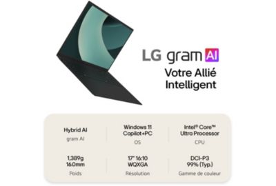 Ordinateur portable LG Gram  17Z90TL-G.AU8BF Copilot+