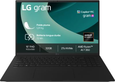 Ordinateur portable LG Gram 15Z80T-G.AU8BF Copilot+