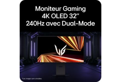 Ecran PC Gamer LG 32GX870A-B.AEU UltraGear OLED 32